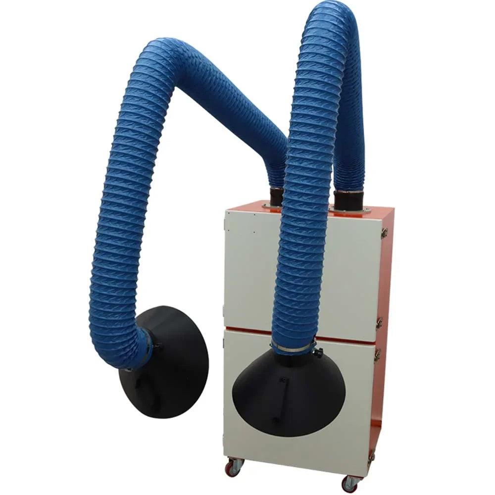 Fume INTBUYING Extractor Dual Mobile Purifier Smoke 220V Arm Welding