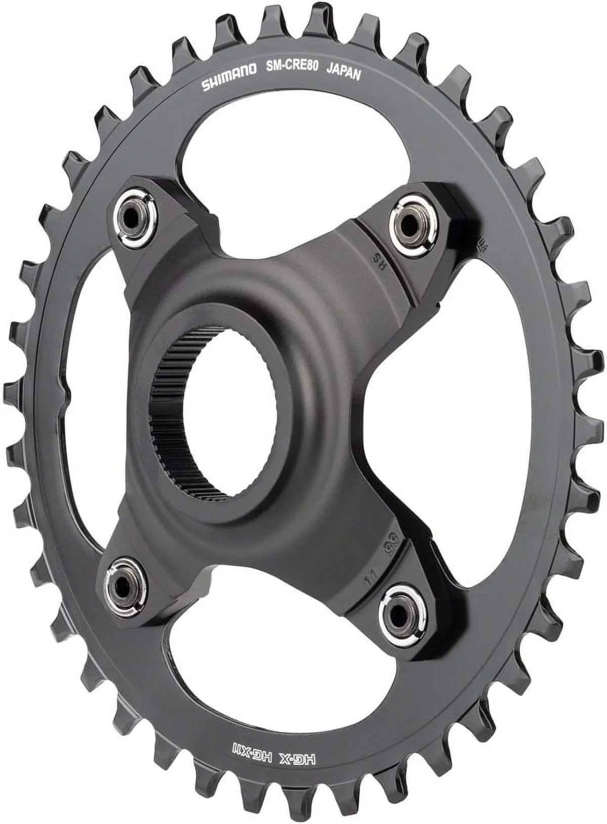 Chainring 38T Chainguard, Black Chainline, SM-CRE80-B 55mm - Without Shimano STEPS