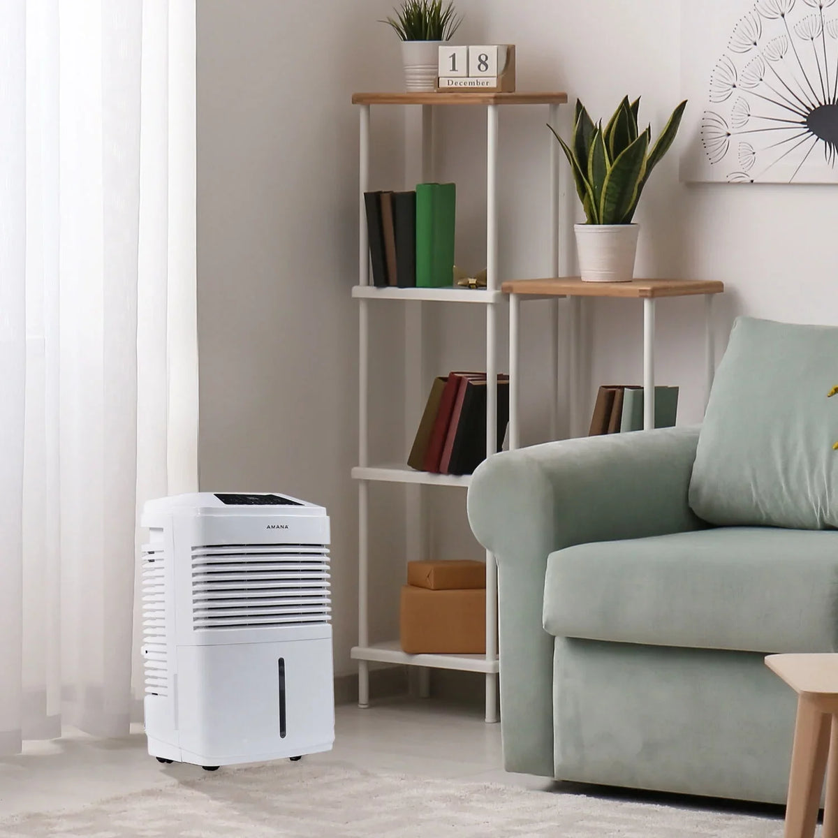 Adjustable Dehumidifier Amana Pt Ft Shut-off - White Restored 48 Sq in (Refurbished) Humidistat, 1,800 Automatic