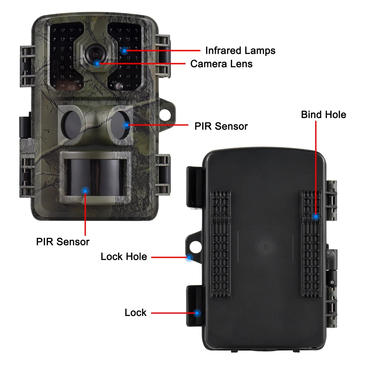 GoolRC Activated Motion 4K 2.0 Trail PIR TFT 16MP Inch Infrared Sensors Color Waterproof with Time Screen IP66 Trigger Tracking 0.5s Supports Wildlife