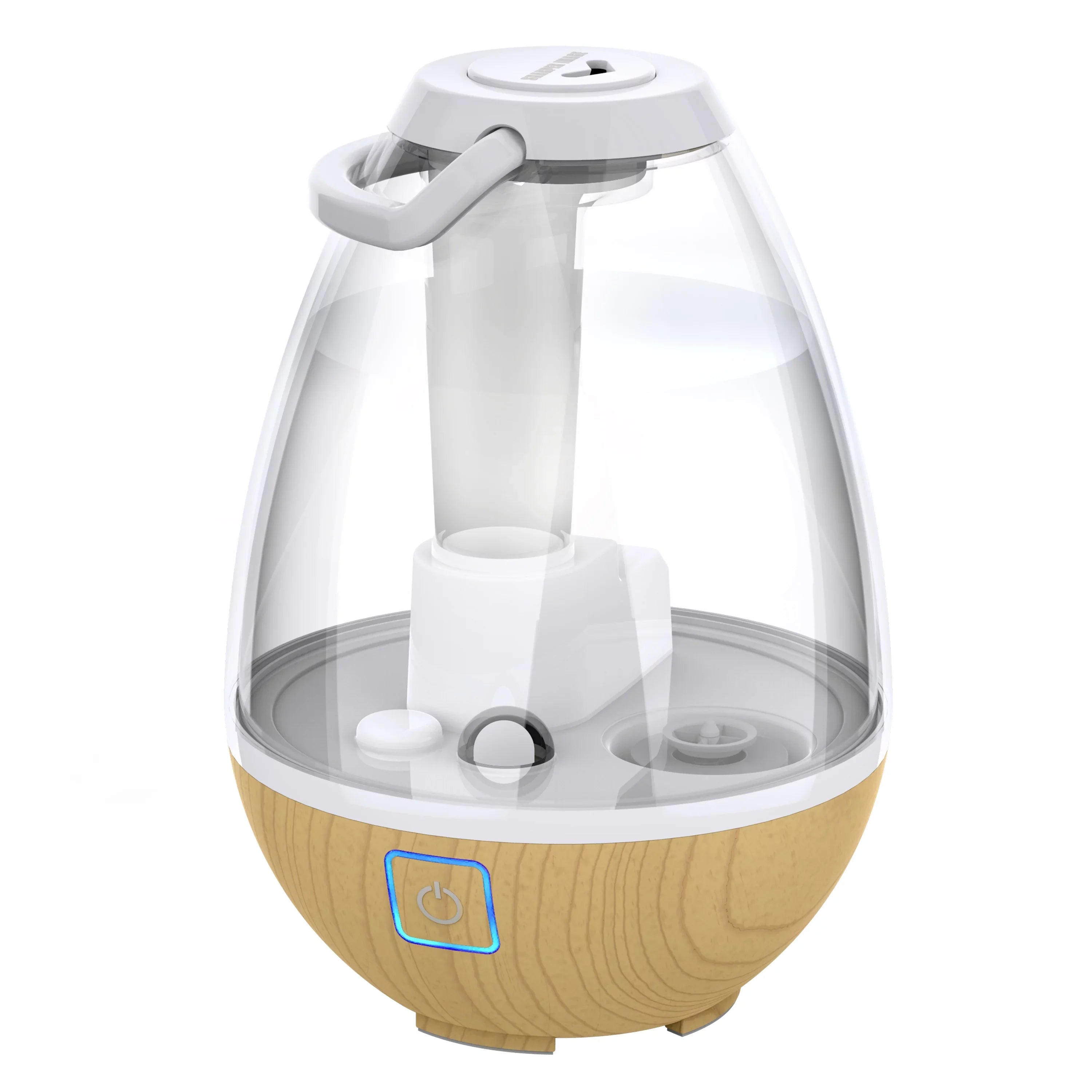(New) Mist 0.4 Humidifier, Sharper Gallon Light Ultrasonic Image Ash Woodgrain Cool