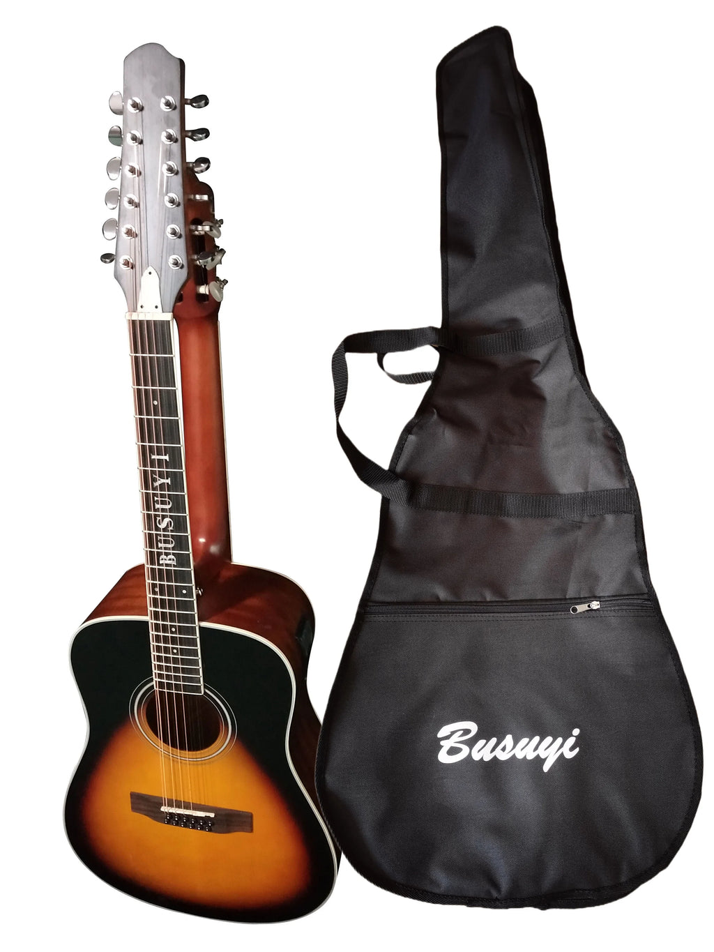 12/6 Neck, Sided Guitar Sunset PT Double 2021 Strings Acoustic Double Busuyi
