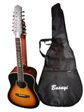 12/6 Neck, Sided Guitar Sunset PT Double 2021 Strings Acoustic Double Busuyi