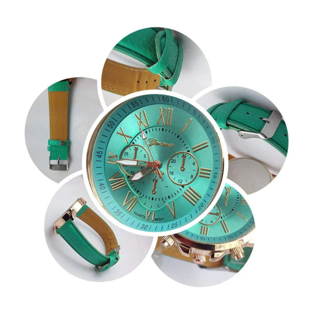Watch Ladies Analog Numerals Pack Set Men Weicam Girls Leather PU Wrist Watches Assorted Fashion Women Roman 10 for Wholesale Unisex Quartz
