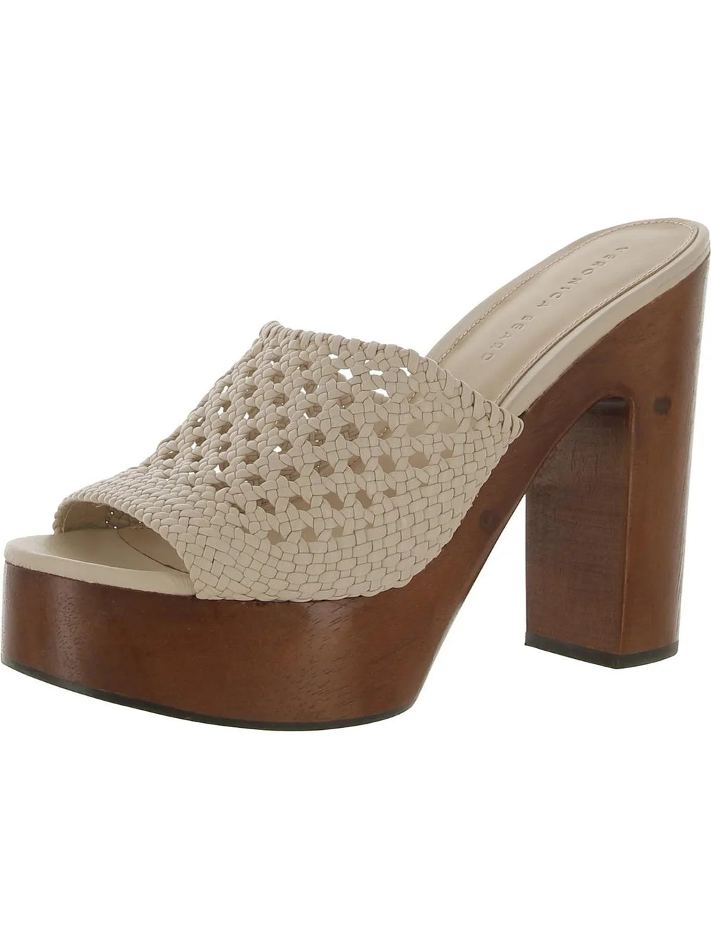 Guadalupe Womens Clogs Toe Peep Veronica Beard Woven