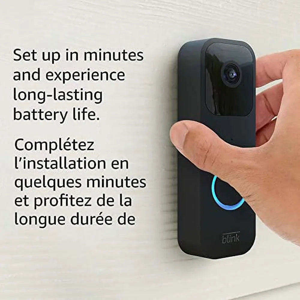 chime or Introducing wire-free (Black) enabled Doorbell audio, HD wired Blink 2 Video Two-way and Sync motion Module — Alexa app + alerts | video, and