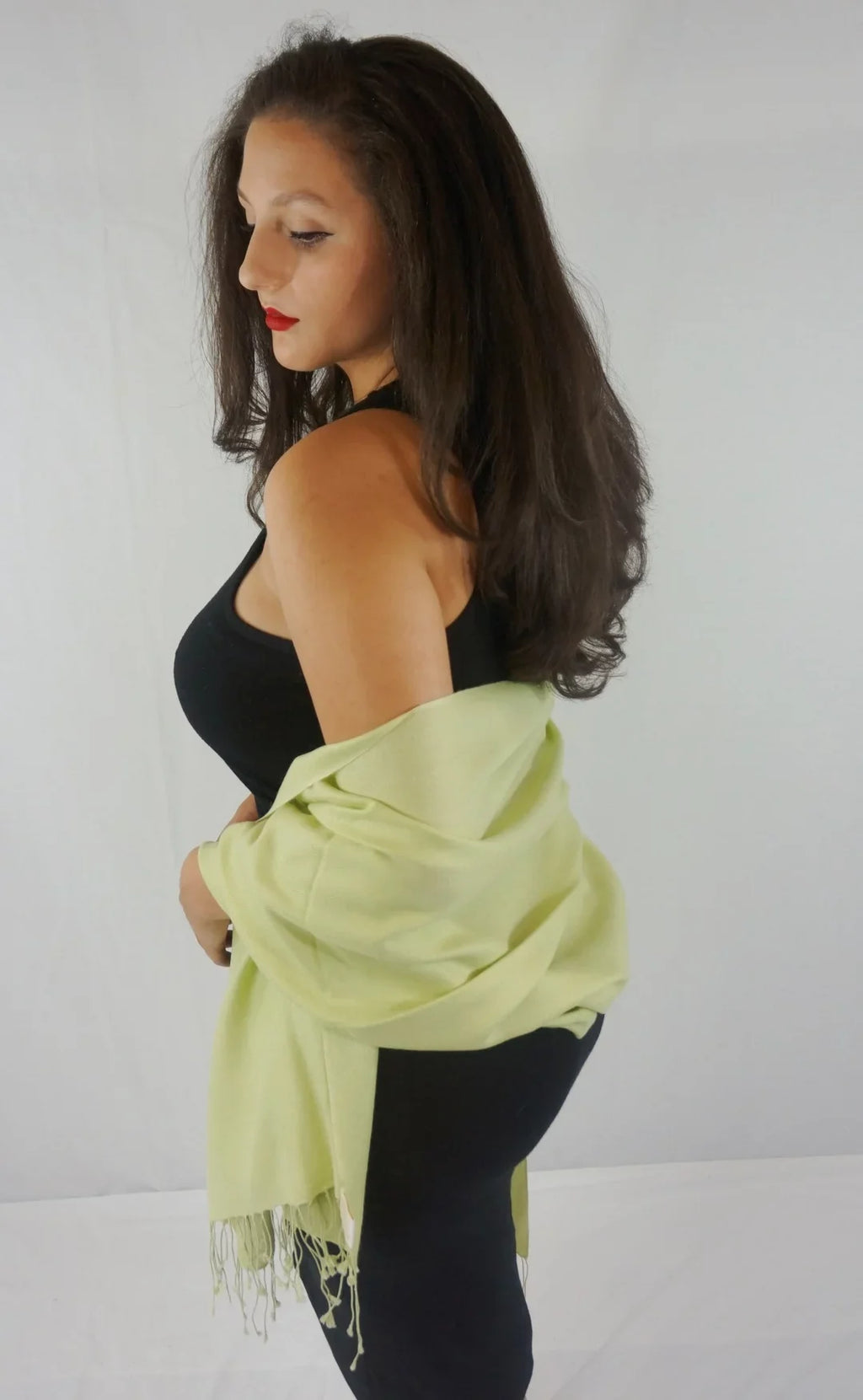 Dew Green Shawl/Shawls/Scarf/Scarves/Wrap/Stole/Muffler/Cape/Ruana/Blanket/Throw/Pashmina (Honey Shawl) Regular Shawl/Cashmere Scarf/Wool/Silk