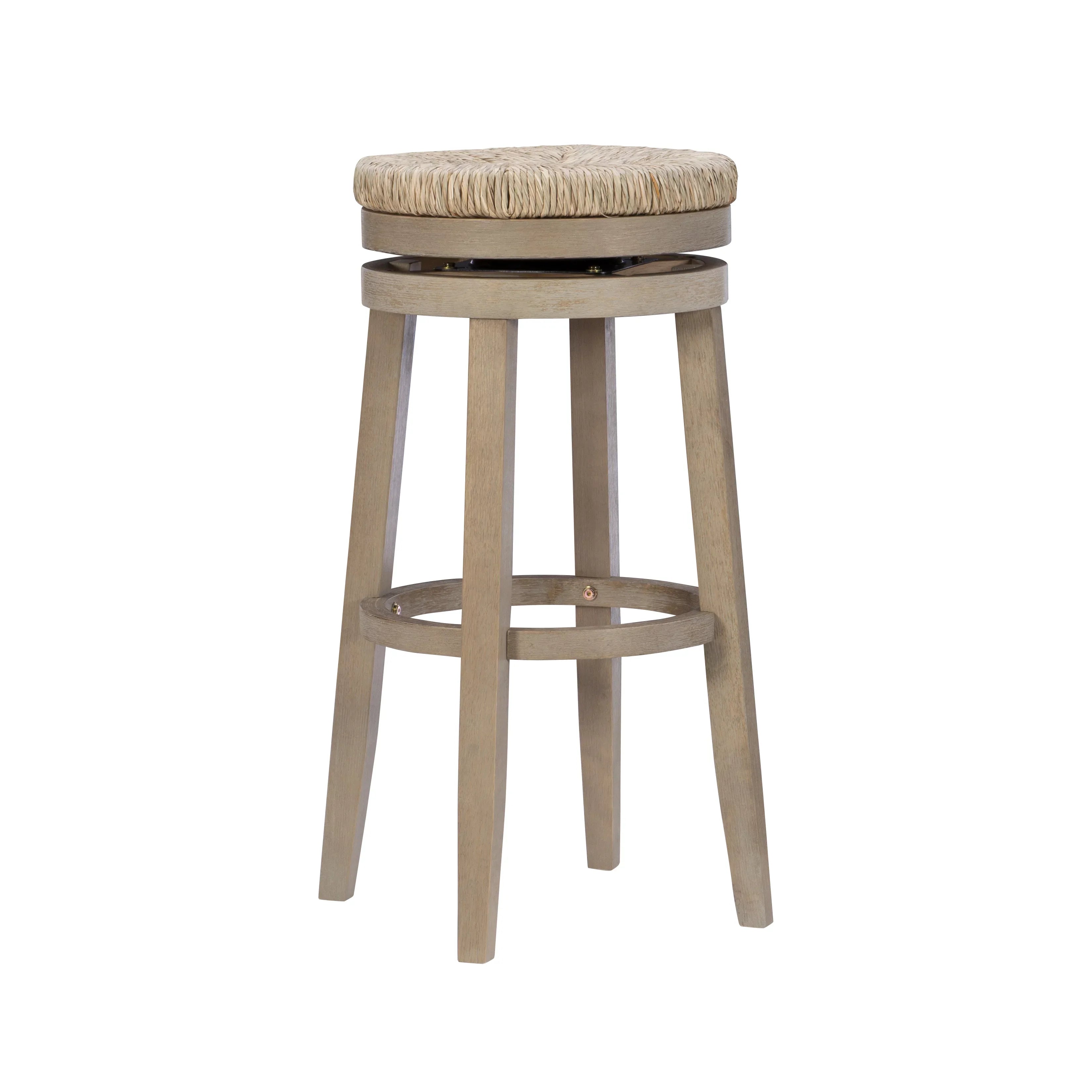 Rush Backless Bar with 31.5" with Swivel, Natural Morgan Natural Stool
