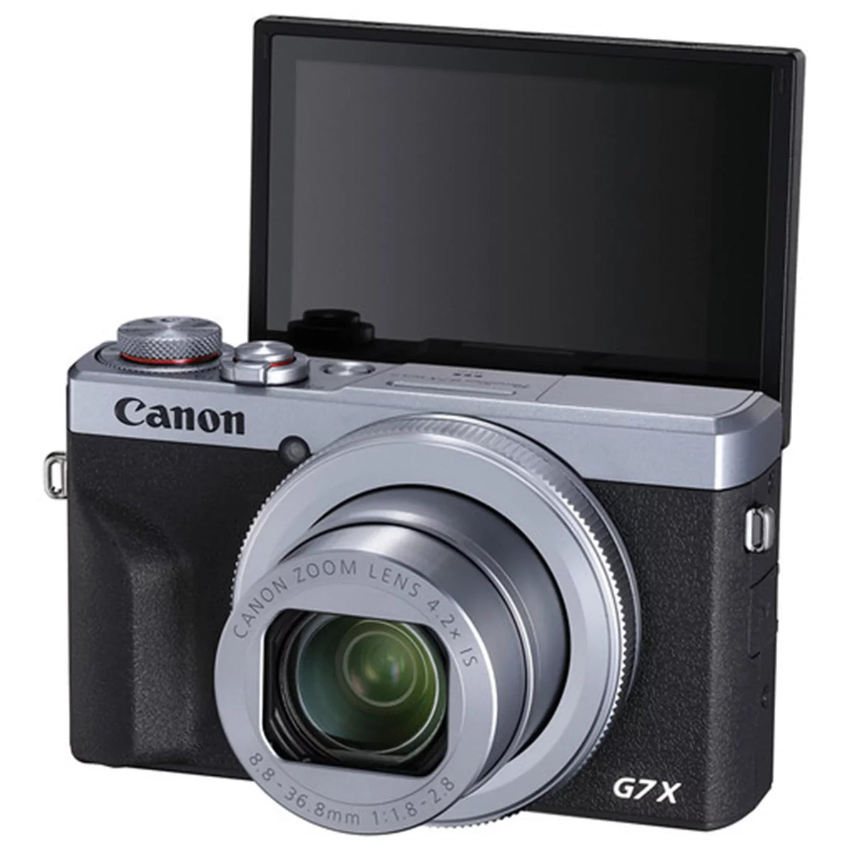 (Silver) Bundle + with Card + Tripod III ZeeTech Camera X Mark G7 Canon Pieces 64GB Professional 2 Digital SanDisk Case Memory + PowerShot
