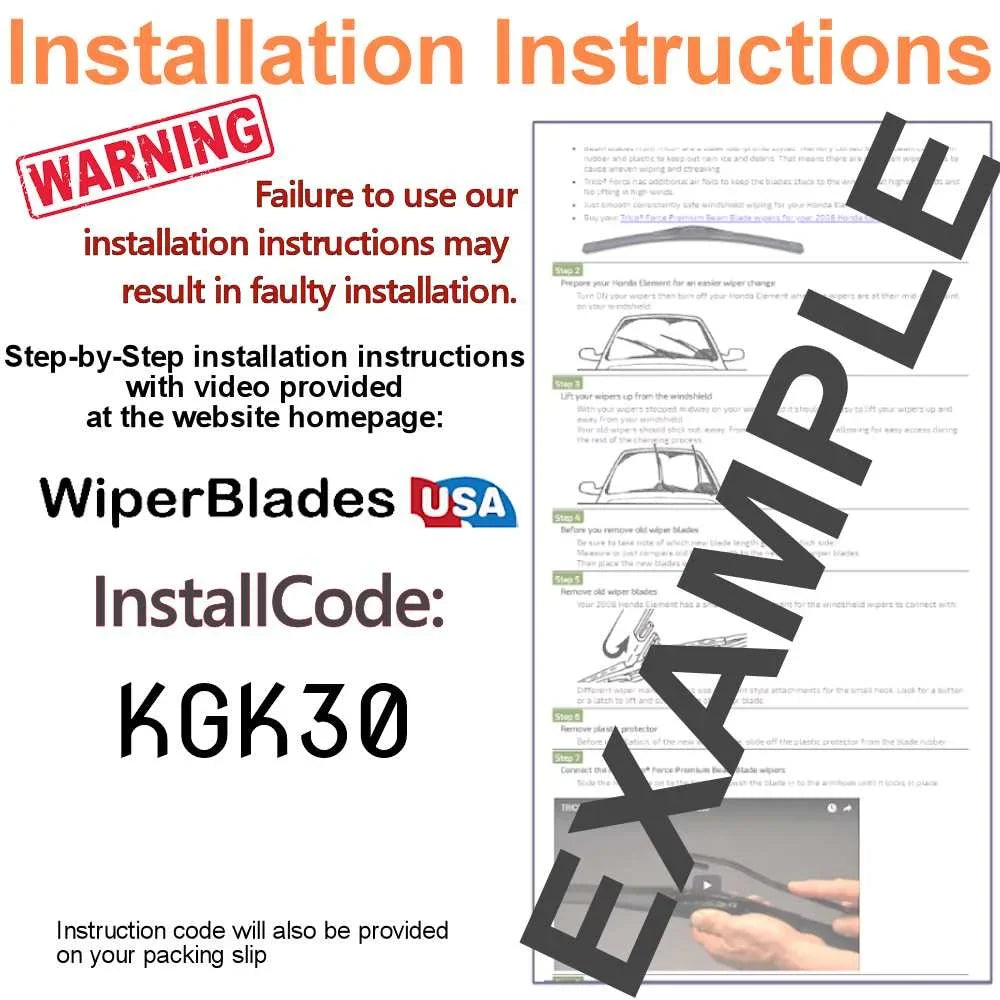 2018 Blades Wiper of w/Rear Sport Santa Wiper Fe compatible with 3) (Set Hyundai