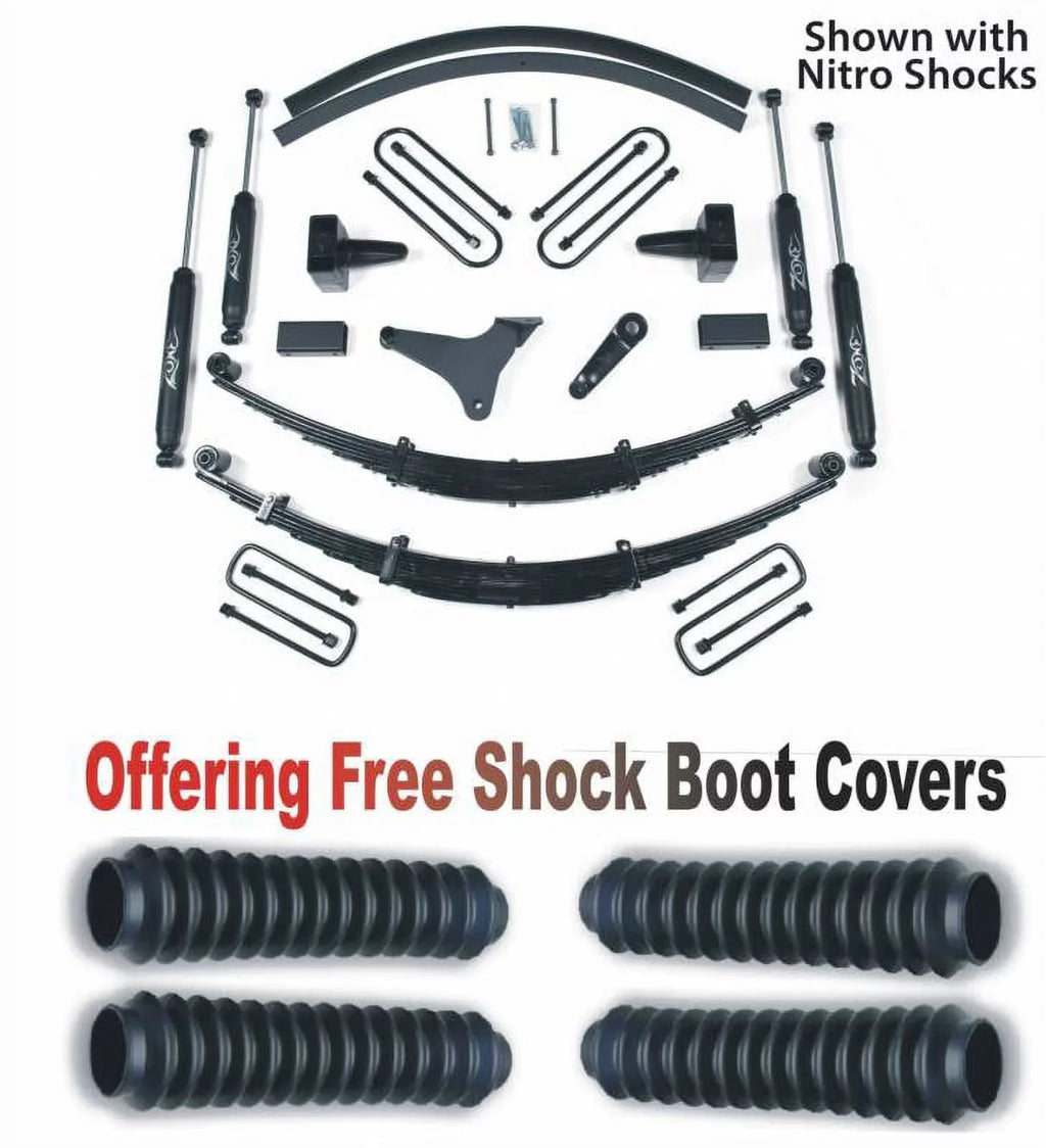 1999 Protectors 6in Suspension System Boot With 4WD ZONF44N OffRoad F250 Zone Free