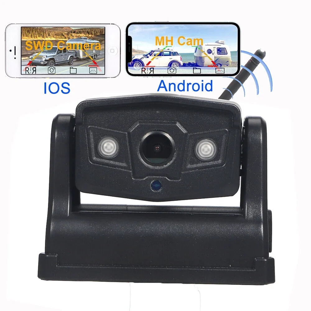 View Battery Jahy2Tech Camera Wireless WiFi Camera, Backup Front/Rear 9600mAh Magnetic