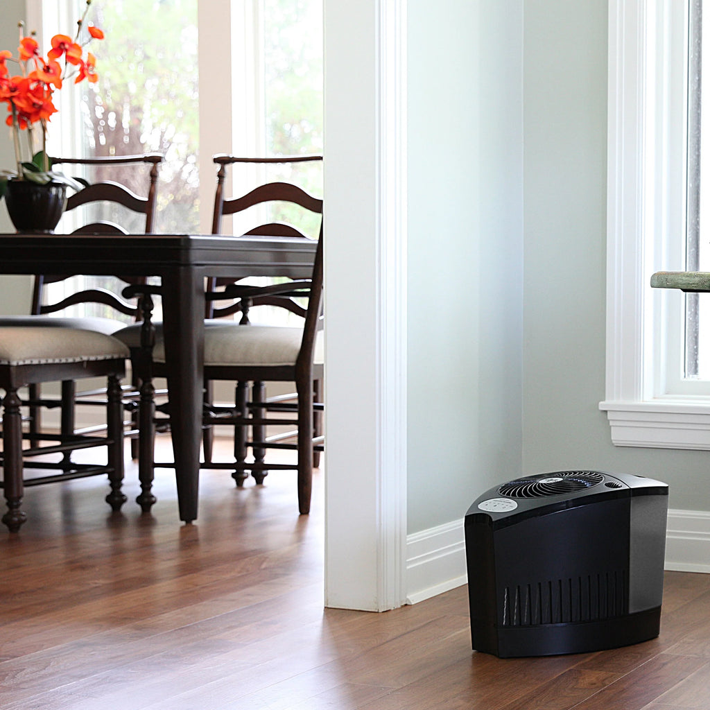 Whole ft 700 Room Vornado Humidifier, Coverage, Black Evap3 sq Evaporative