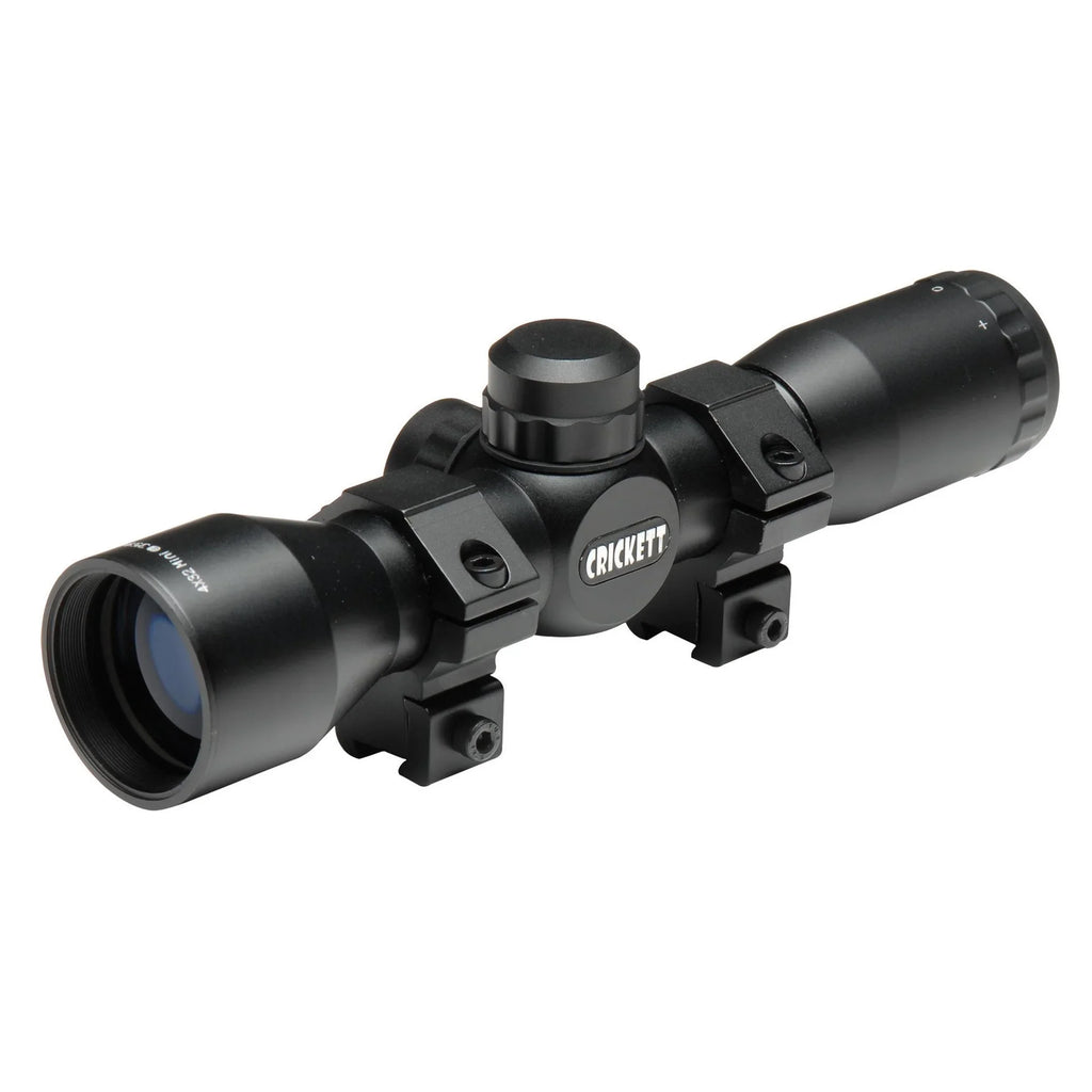 YDS 32 MIL-DOT FT FOV 32MM CRICKETT MATTE 4X 1" KSA SCOPE BLACK OBJ @ TUBE 100