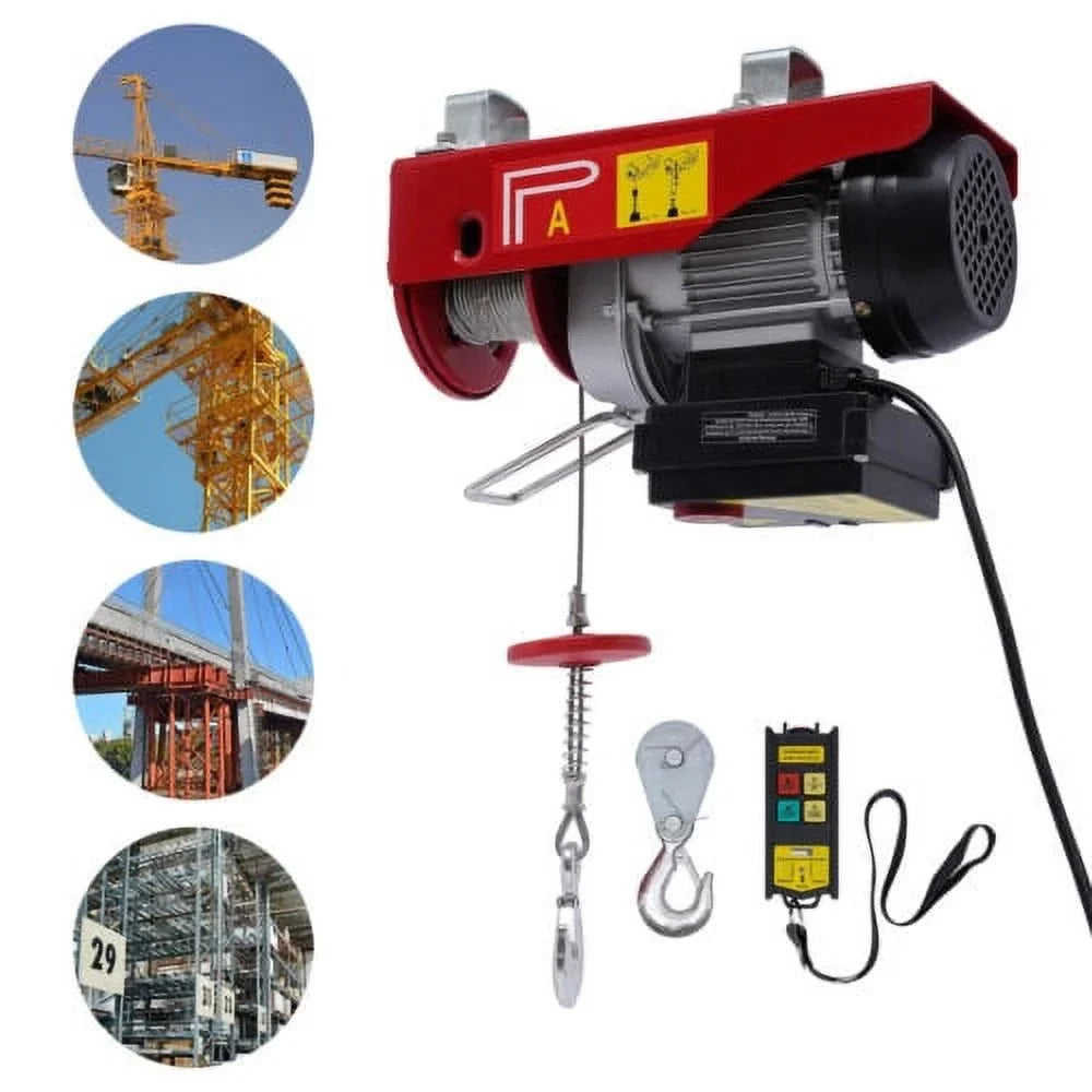 Professional Wireless Control Remote Crane Electric With LBS Hoist Winch 440