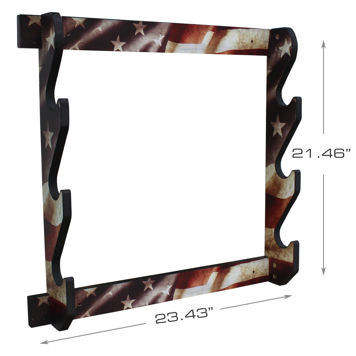 Storage Convenient Finish Display Rush Wall 3 Creations Easy Rifle/Shotgun Creek - Rack Indoor Americana Assembly