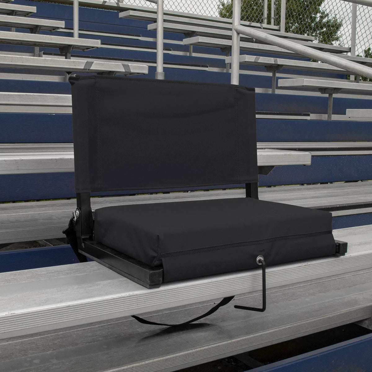 Bleachers by Chairs Back for Comfort, Adjustable Stadium Seat exterior with for Large Ultra-Padded Shoulder Handle Carry Products, Strap Support with Leisure Complete Easy