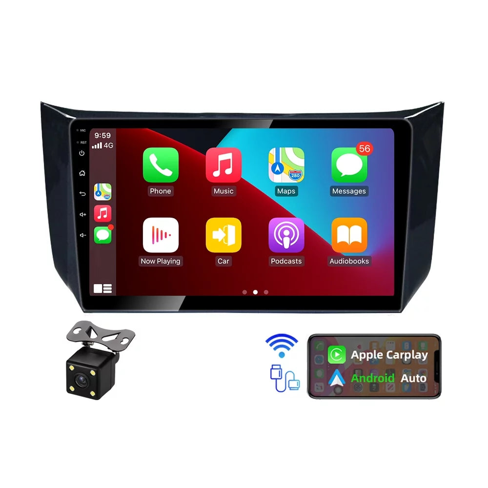 GPS with Backup Stereo JMANCE 10 2012-2018 for Sylphy 2+32GB Navigation Camera Nissan Android Car Sentra