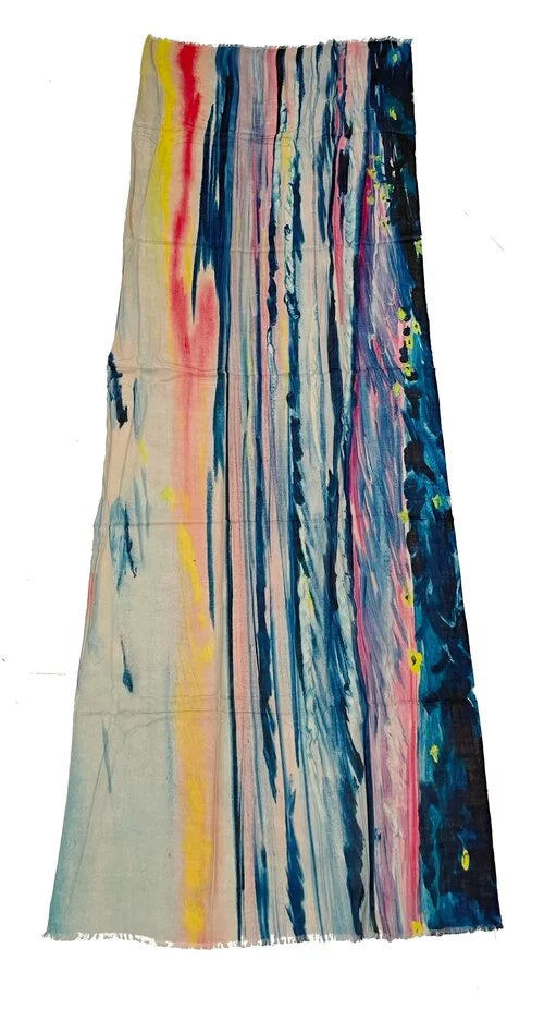 James CA Paul Cashmere/Wool - Beach Blend Scarf Moonlight by Cheung
