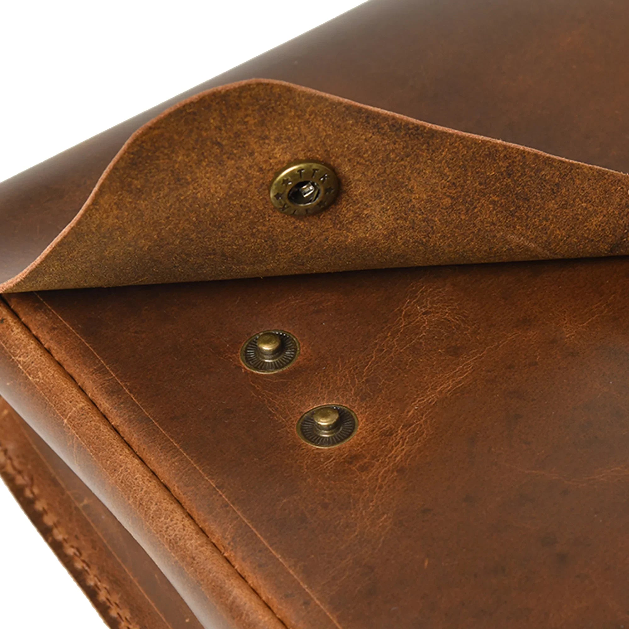 Portfolio File MacBook Case Sleeve Leather Document Grain Folder Top Holder Envelope Folio