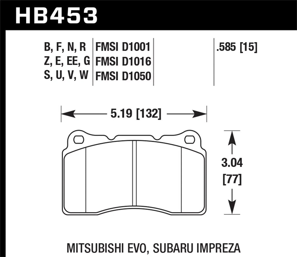 Hawk / DTC-30 Bra (Track Race 2010 Front STi SS / / 09-10 03-06 Camaro Only) Genesis Evo 04-09 Coupe