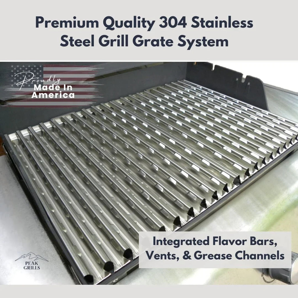 Grills™ Half for Grill Peak Grate Weber Replacement II, | Grate Genesis System Surface.