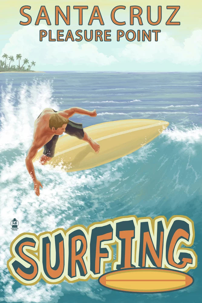 Family, Santa (19x27 Piece in and for Surfer Adults 500 Scene Jigsaw USA) Made Cruz, Pleasure inches, California, Puzzle Point Premium