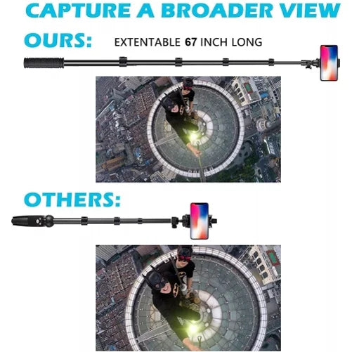 9 Tripod Selfie V S21 for Edge 20 67" S7 J5 Galaxy Note Remote Stand (2017) 5G 10 S6 FE 5G K4P Emerge S10e S10 Edge+ active J3 On5 Plus Extendable Stick 8 Shutter S8 J7 Perx Wireless