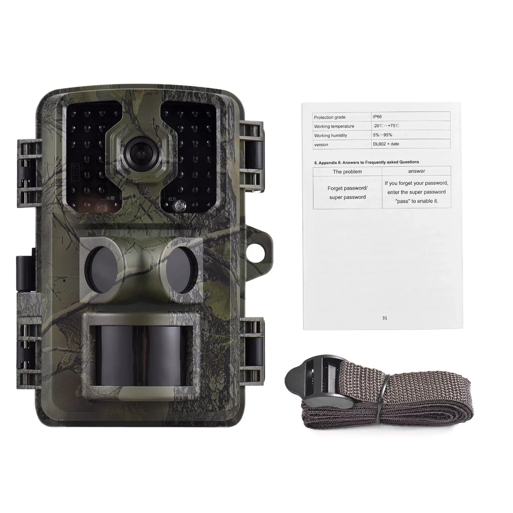 GoolRC Activated Motion 4K 2.0 Trail PIR TFT 16MP Inch Infrared Sensors Color Waterproof with Time Screen IP66 Trigger Tracking 0.5s Supports Wildlife