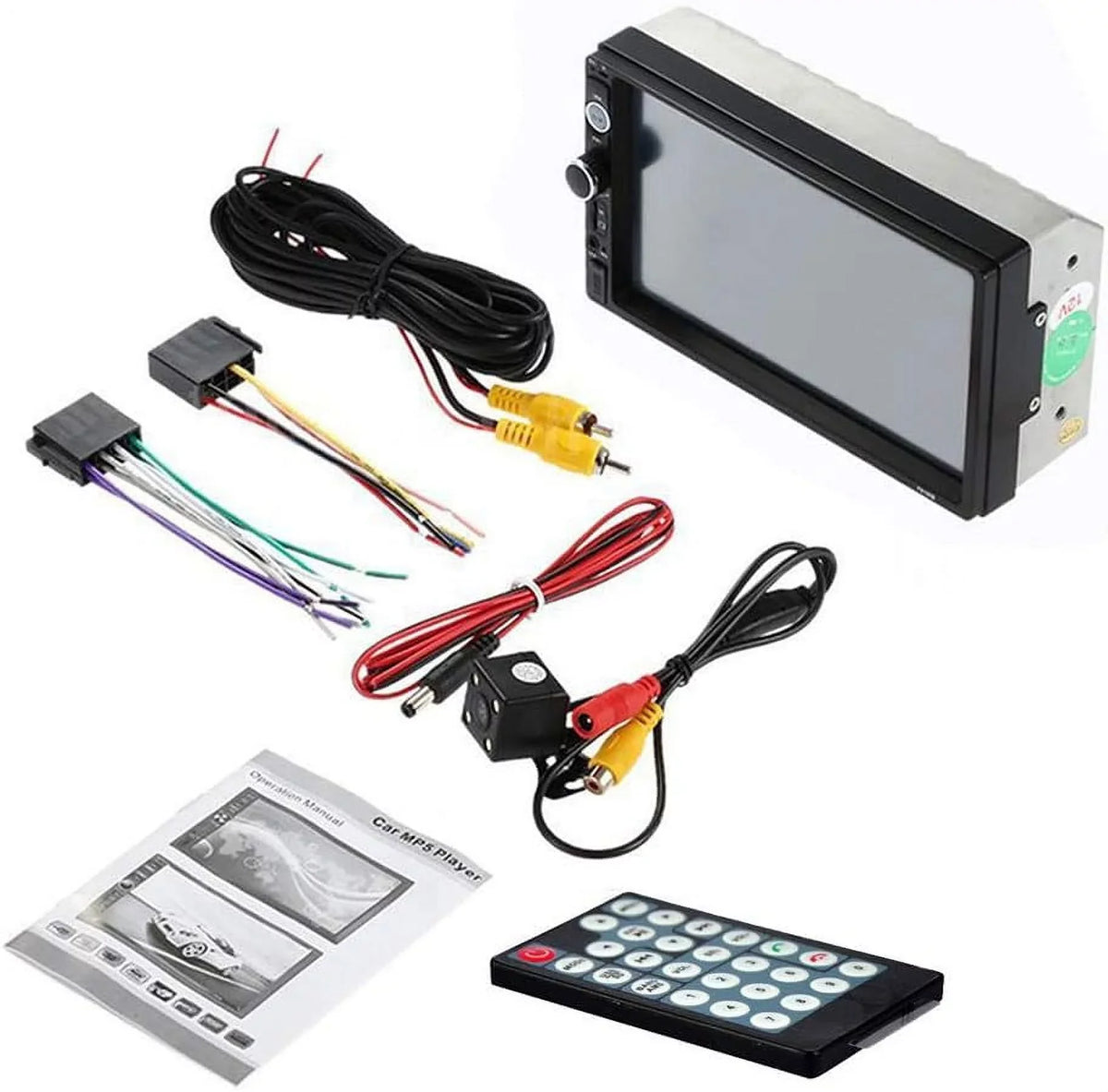 Bluetooth /TF Camera/ Mirror MP4 /FM Screen Car Audio with radio DIN /Video View HD Link /Car /USB 2 car Touch /AUX player Inch Stereo Rear MP5 7 Car