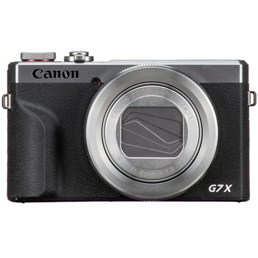 (Silver) Bundle + with Card + Tripod III ZeeTech Camera X Mark G7 Canon Pieces 64GB Professional 2 Digital SanDisk Case Memory + PowerShot
