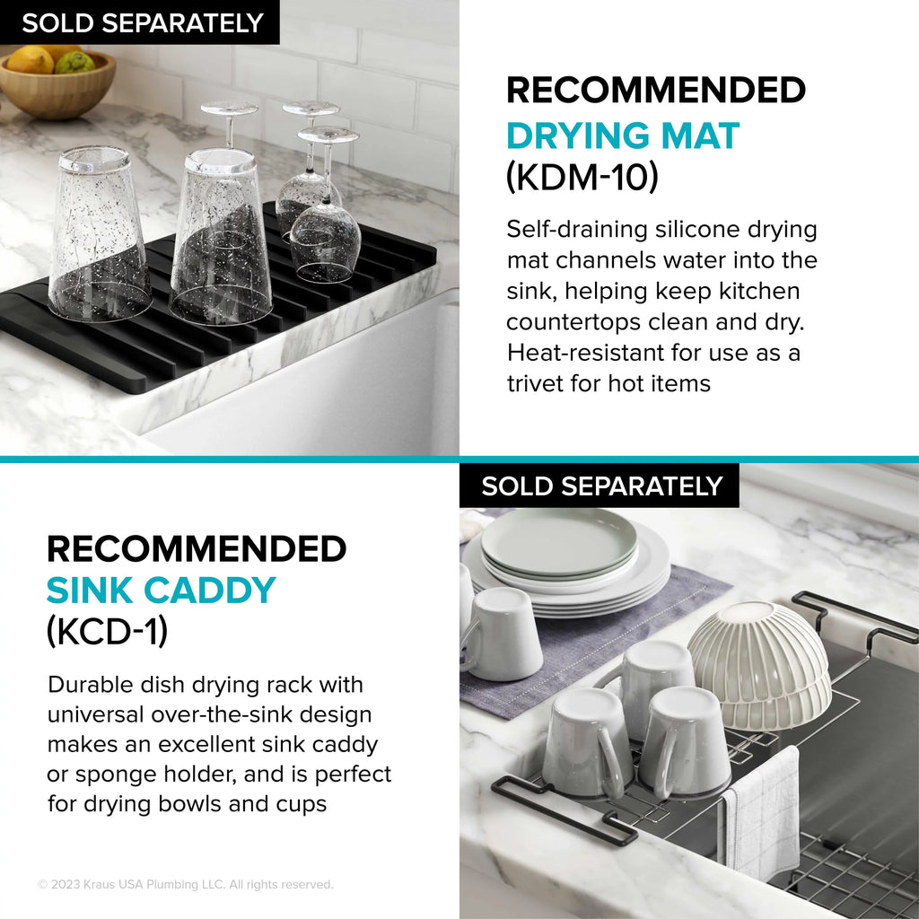 16 Kore Single 28Undermount Steel with Accessories Sink Workstation Kitchen Stainless Kraus Bowl Gauge