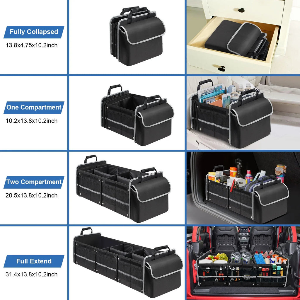 Truck Container Car Cargo Storage Compartment Trunk Multi US SUV Organizer for