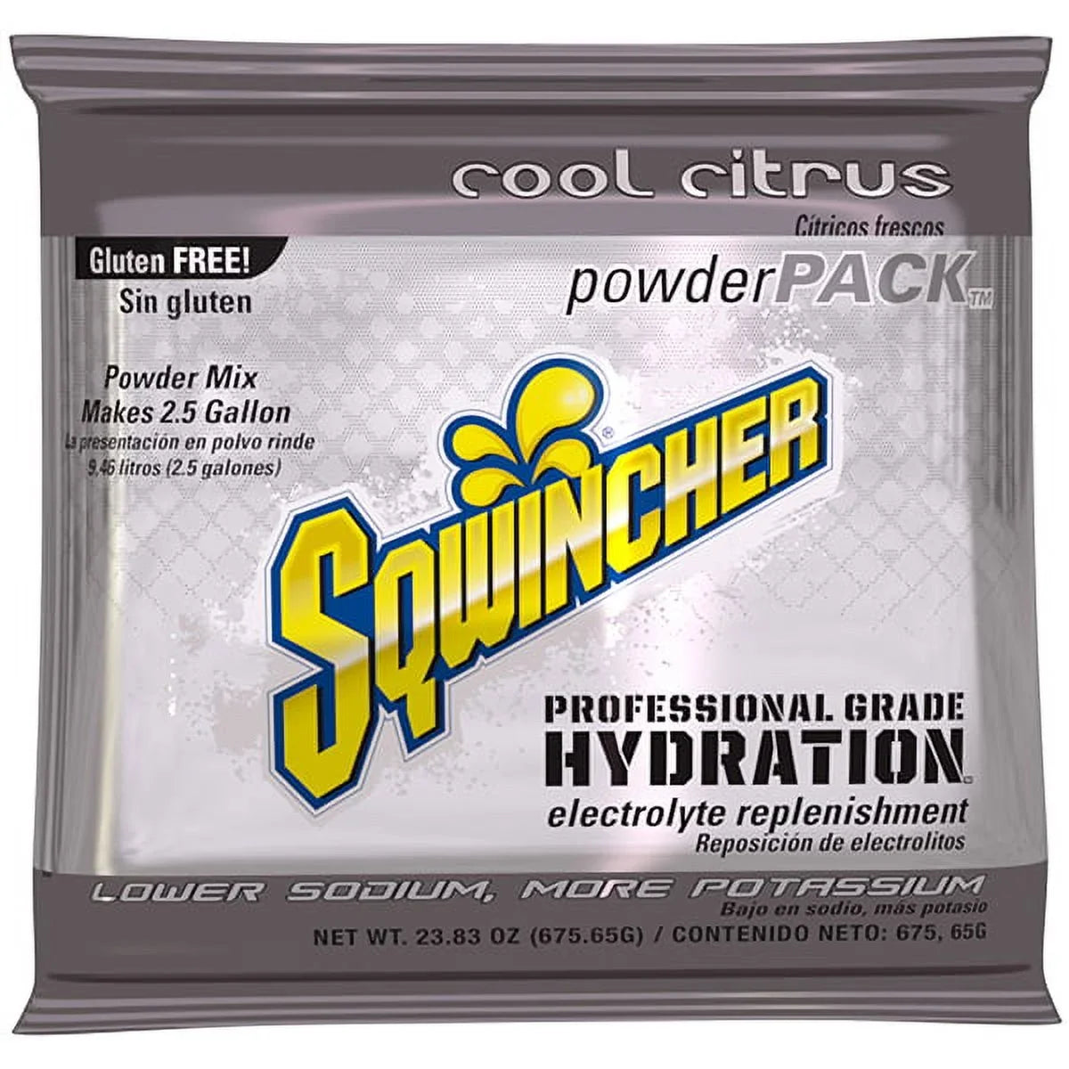 Yield, Sqwincher Regular 32/Case Packs, gal Packs, Citrus, Cool Powder 2.5 oz 23.83