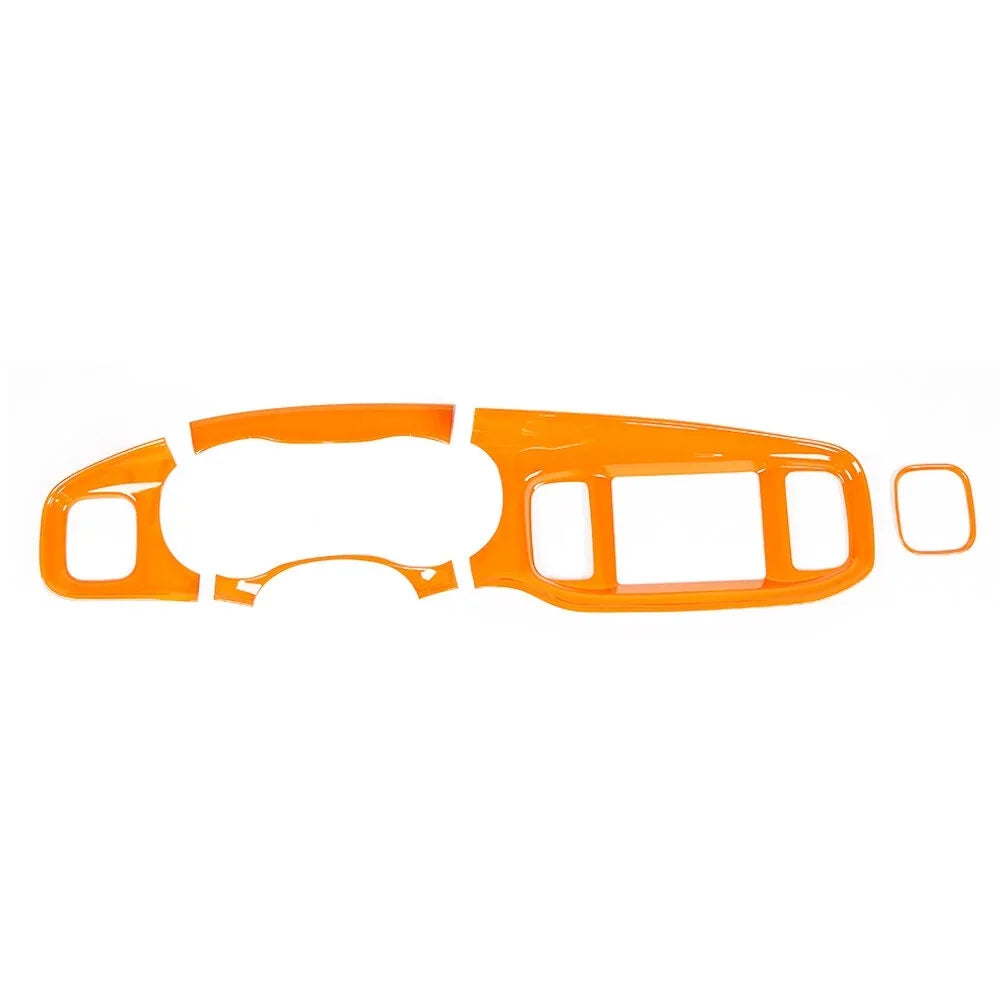 Set Kit 14x Orange Cover Dash Inner Trim Teledu Center Console