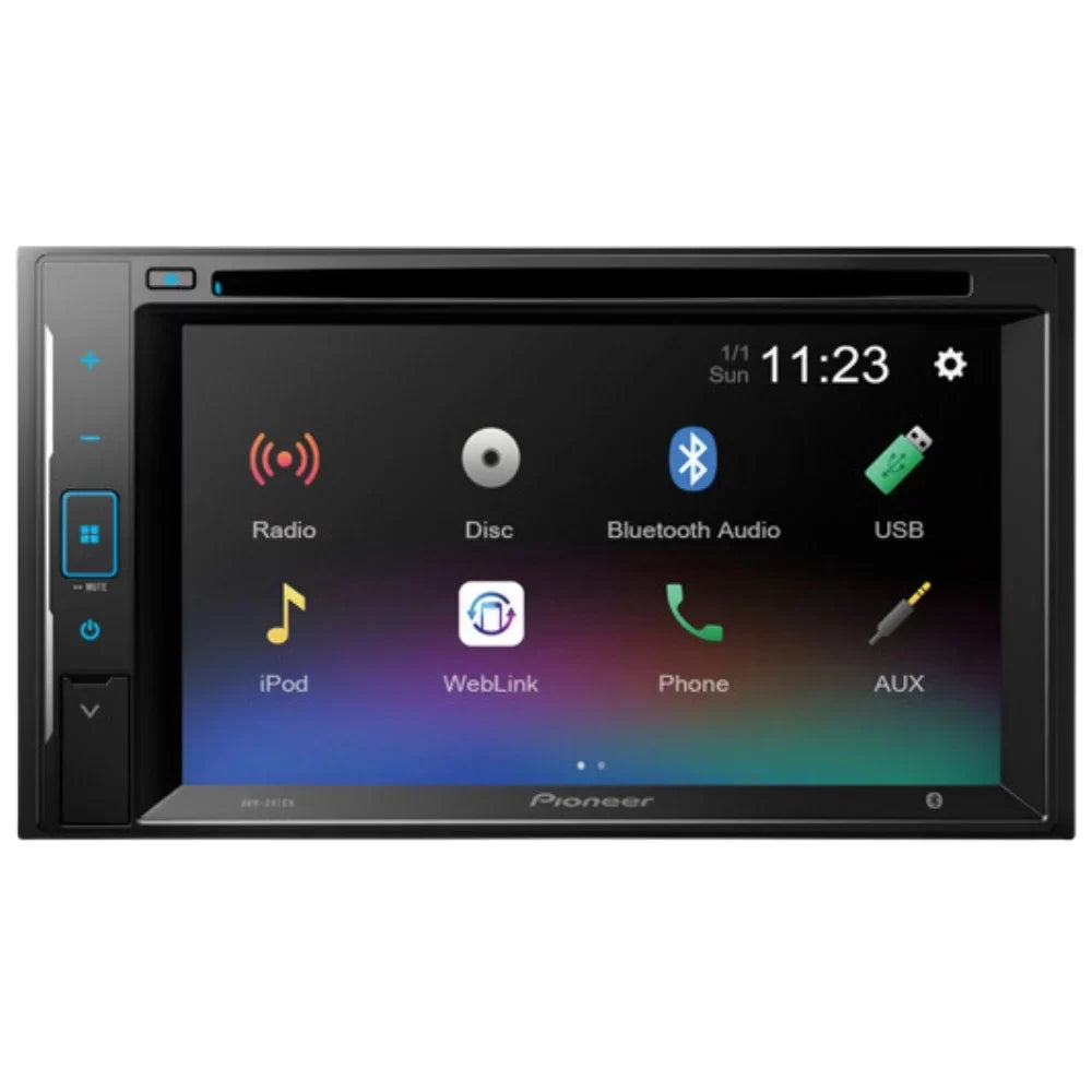 KIT4711 AM/FM F150 Camera/Install for Media Classic DIN 2013-2014 Bundle Double 6.2" Kit/in-Dash with AVH-241EX Pioneer W/ Bluetooth/Backup Digital Car Receiver Dash DVD/CD Stereo Touchscreen
