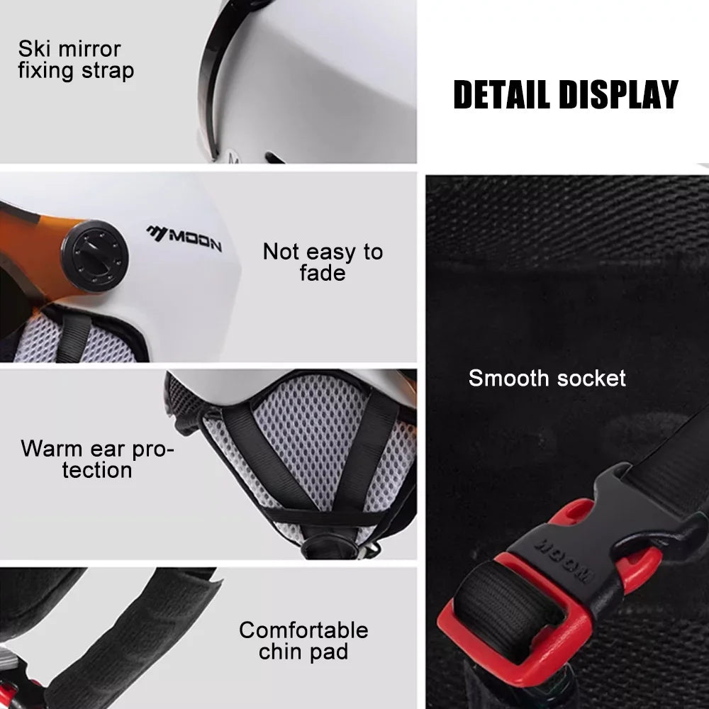 Cycling MOON Skateboard Snowboard Safety Windproof - Helmets Skiing Gear Winter