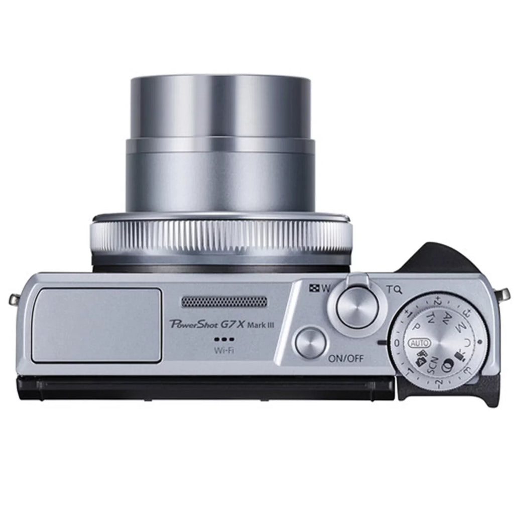 (Silver) Bundle + with Card + Tripod III ZeeTech Camera X Mark G7 Canon Pieces 64GB Professional 2 Digital SanDisk Case Memory + PowerShot