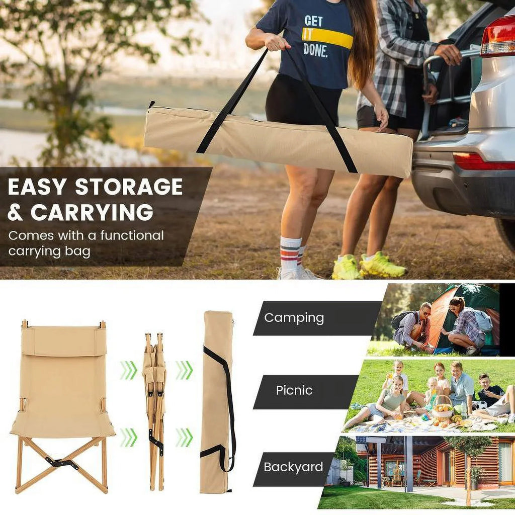Chair - exterior 21.0 adventures! Folding Enjoy on convenience Camping Frame and - Bamboo your comfort