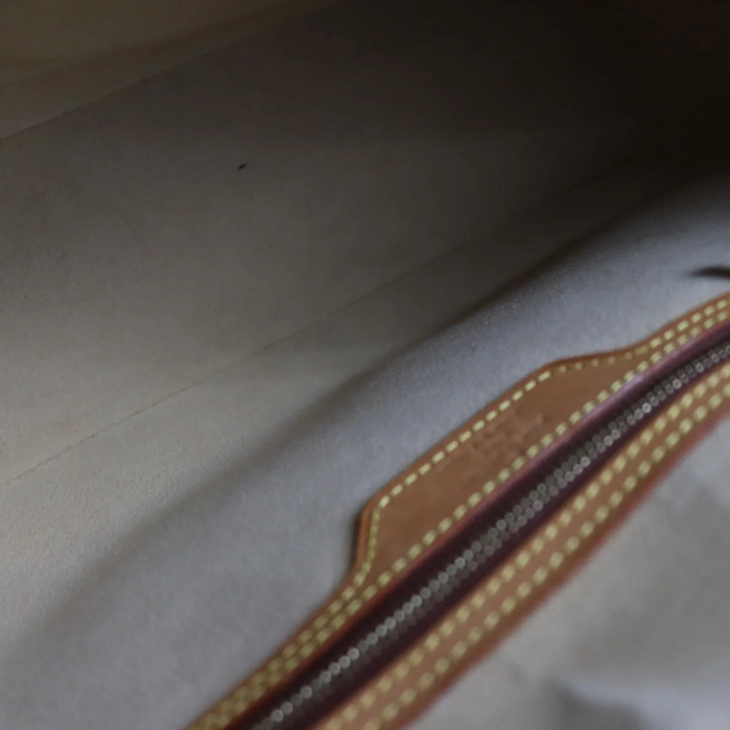GM Canvas (Good) Shoulder Pre-Owned Monogram Cite Bag M51181 Leather Brown