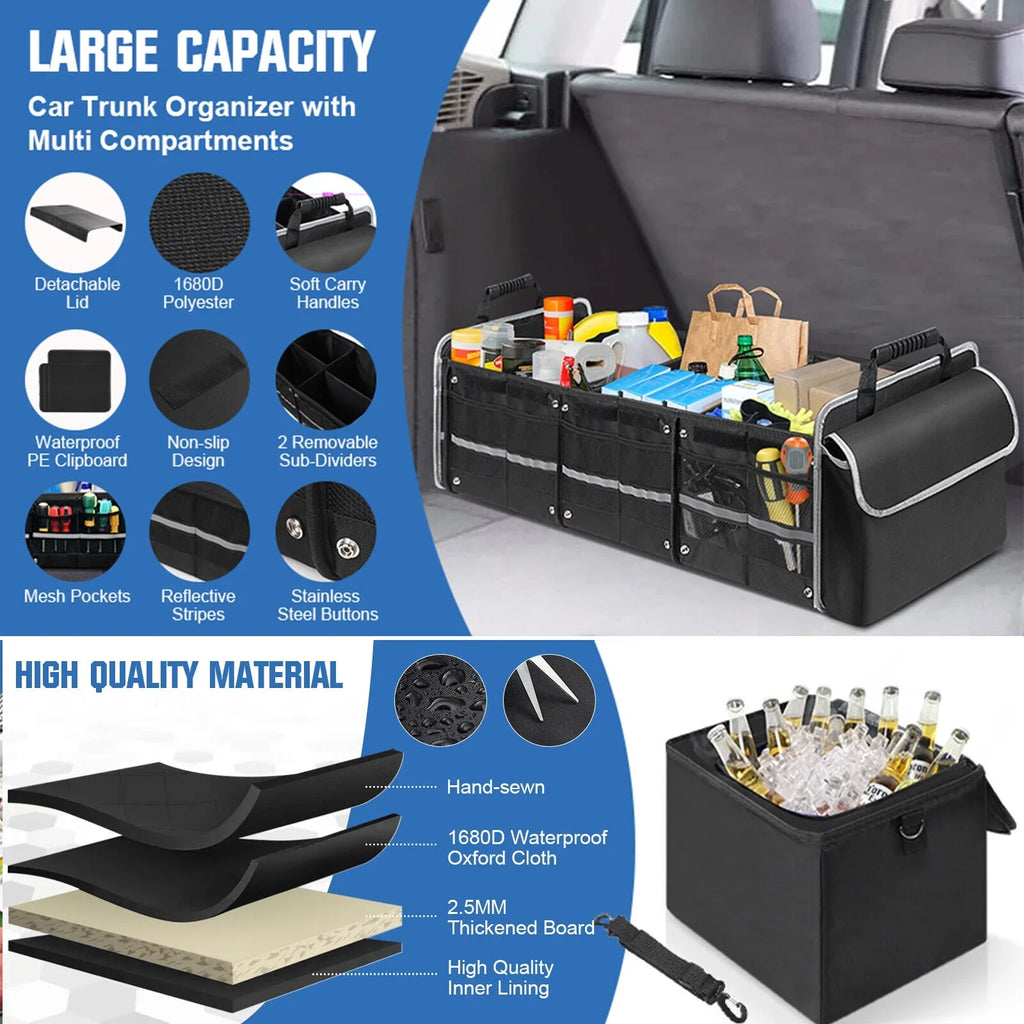 Truck Container Car Cargo Storage Compartment Trunk Multi US SUV Organizer for