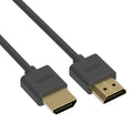 1.5 HDMI Cable OD3.8mm Pack) Cable Feet 4K/60Hz (10 Slim - LLC 1.5Ft Central
