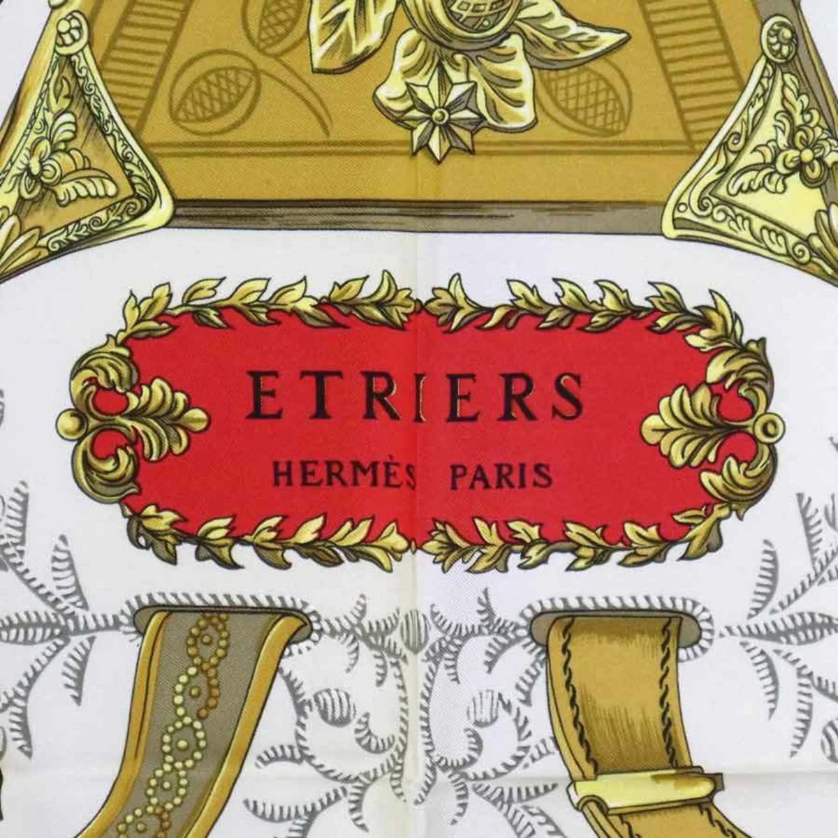Silk Muffler Carre90 (Good) HERMES Multicolor ETRIERS Ladies Pre-Owned Scarf