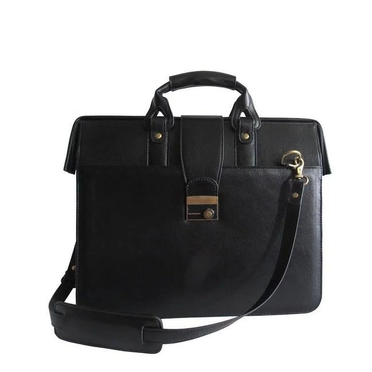 Doctors Leather Carriage Black Bag Amerileather