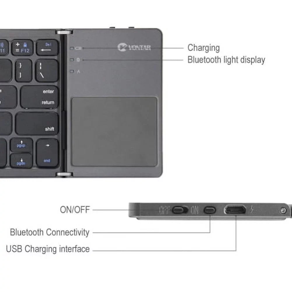 Folding 3 for Plus Wireless Portable M1, Zenfone ASUS 4 - 2 Rechargeable Pro, ROG 4 Compact 12.9 iPad 9.7 Pro Max 10.5 (2019) 7 AR Live V Phone, 2 Nexus Y1K 5z Keyboard 5Q