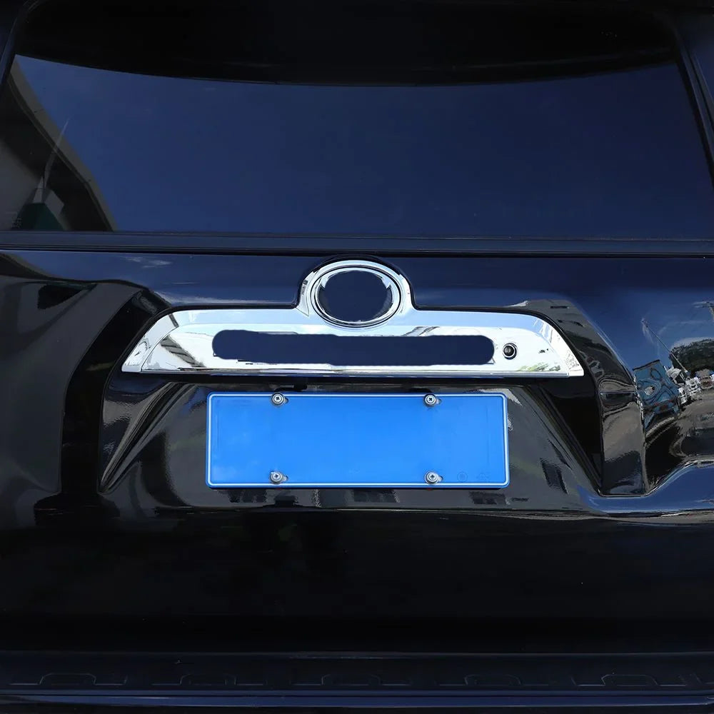 Panel Decor Handle Tailgate Trunk Teledu Cover 4Runner Rear Chrome Trim Door