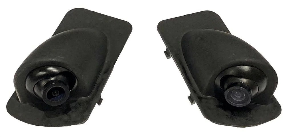 A/V Side with Crux View RFM-TUN Tundra Input Mounted and Integration for Mirror Multi Toyota Interface Cameras