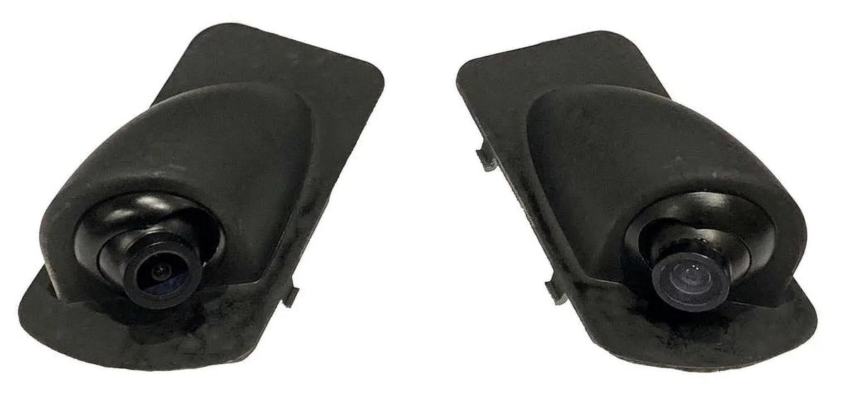 A/V Side with Crux View RFM-TUN Tundra Input Mounted and Integration for Mirror Multi Toyota Interface Cameras