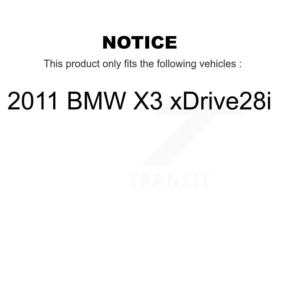 Semi-Metallic Auto Disc 2011 X3 Pads For xDrive28i Transit Brake KNN-100380 Kit Front