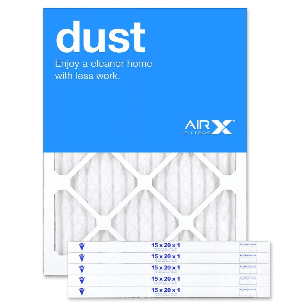 AIRx MERV AC 6-Pack Furnace Filters Replacement Air Pleated 8 15x20x1 Dust Filter Filter,